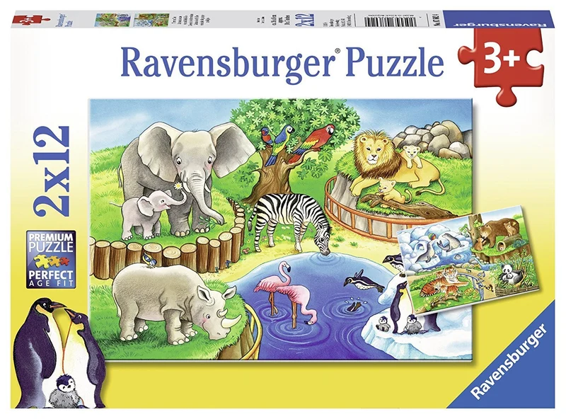 Ravensburger Animals In The Zoo 2x12 Piece