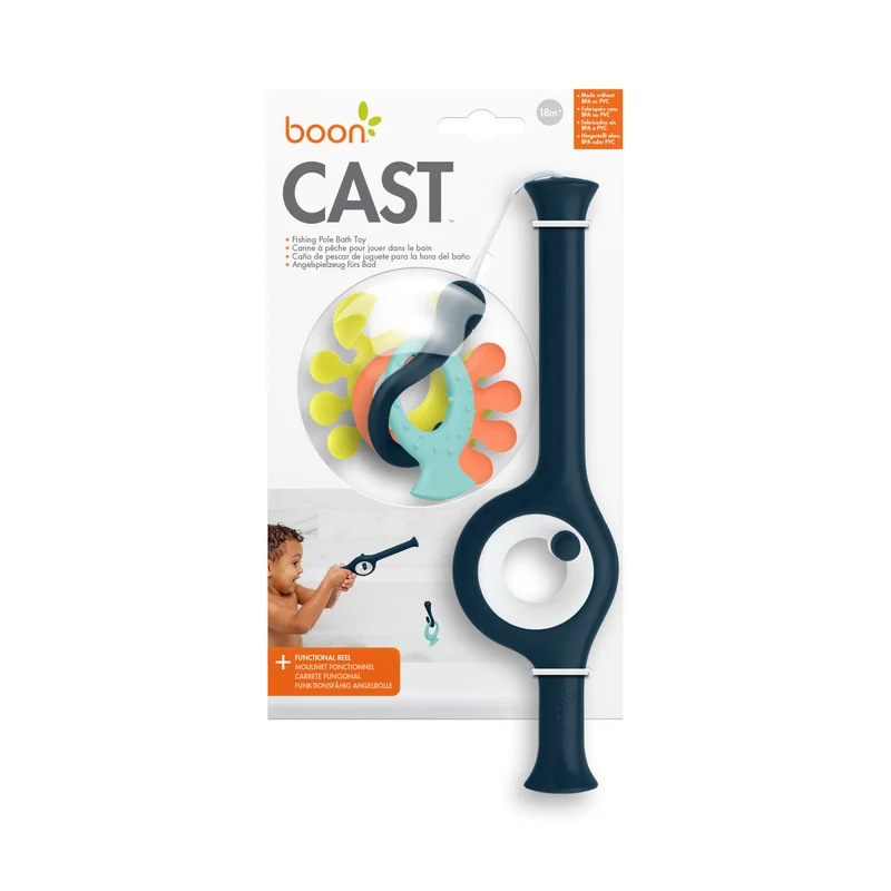Boon Cast Fishing Rod Bath Toy - Navy