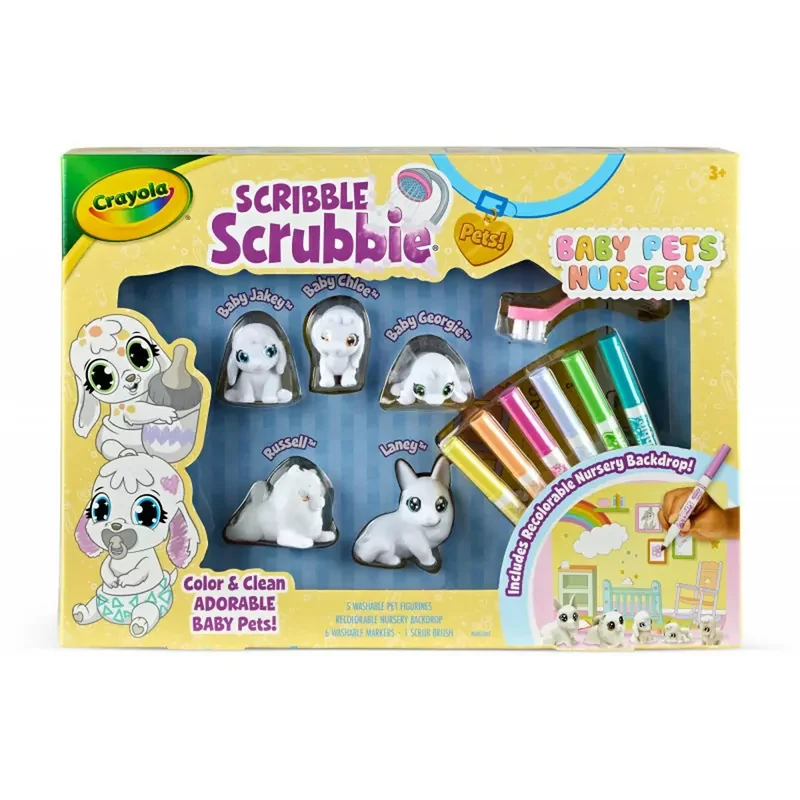 Scribble Scrubbie Baby Pets Nursery Set
