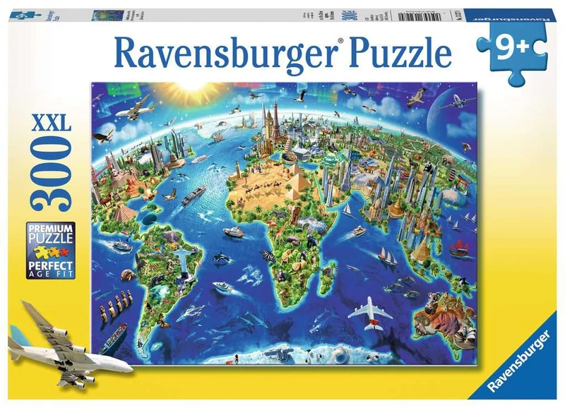 Ravensburger World Landmarks Map 300 Piece
