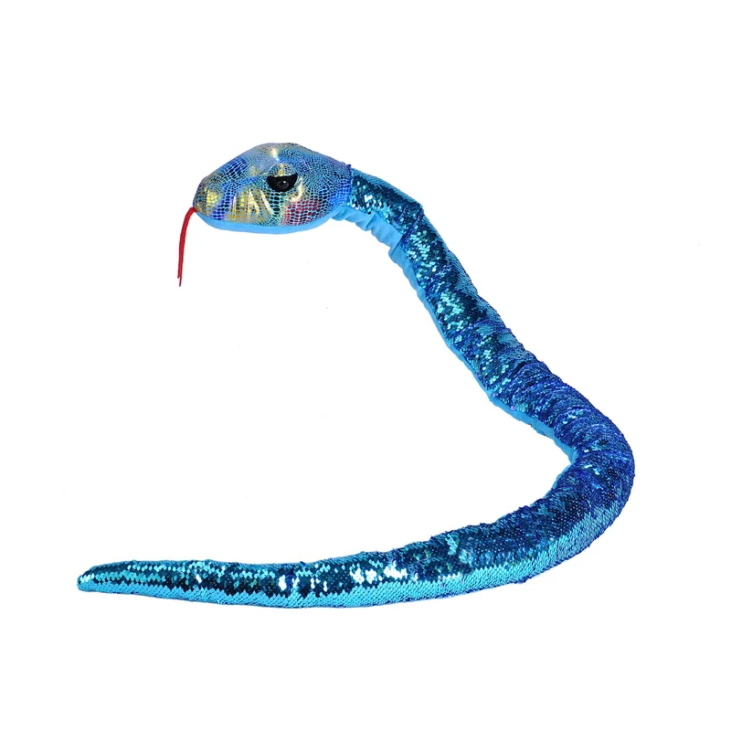 Wild Republic Teal Purple Sequin Snake 54 Inch