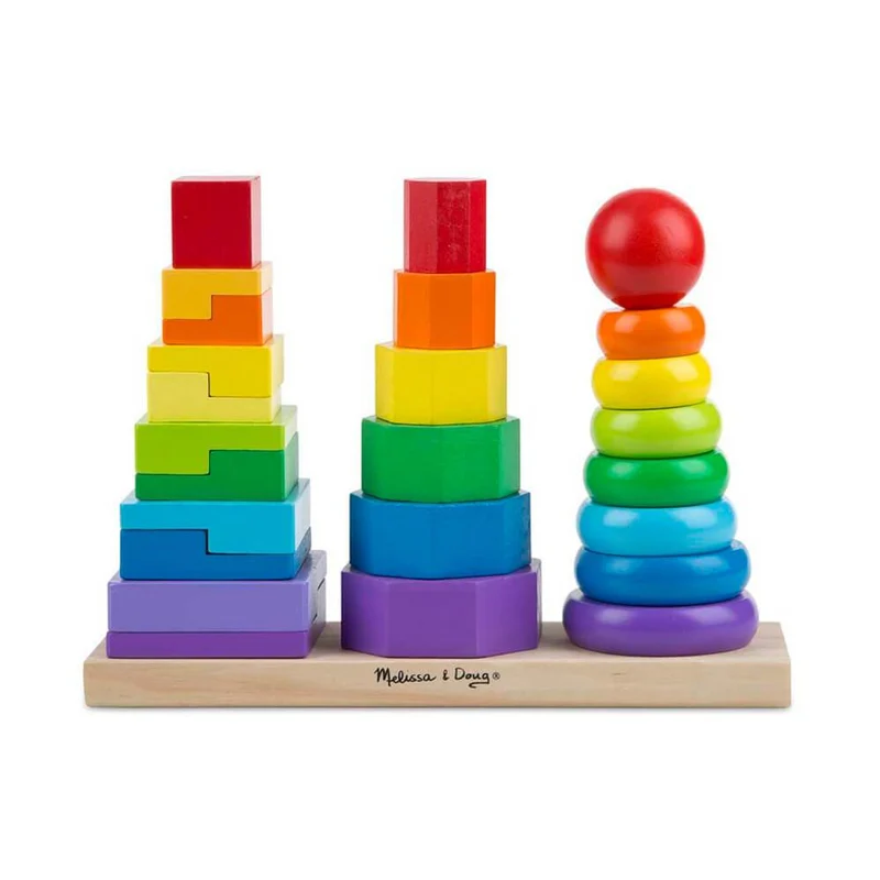Melissa & Doug Classic Toy Geometric Stacker