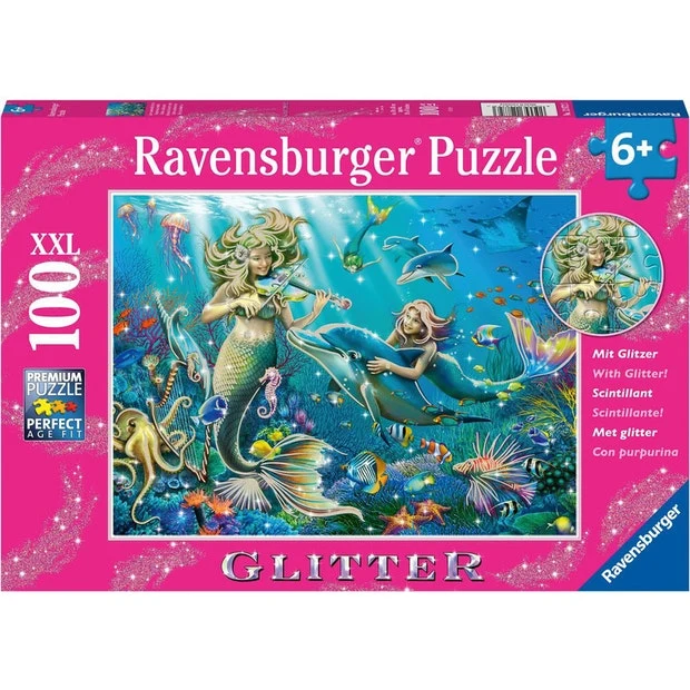 Ravensburger Underwater Beauties Glitter 100 XXL Piece