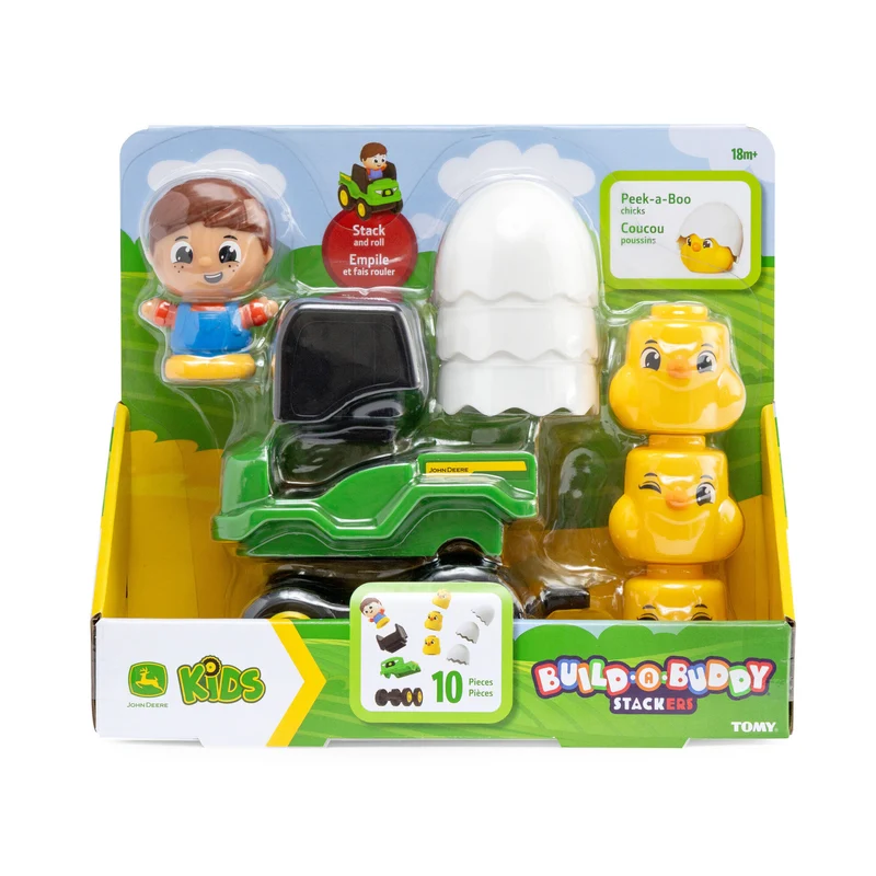 John Deere Build-A-Buddy Stackers 10-Piece Set - Chick