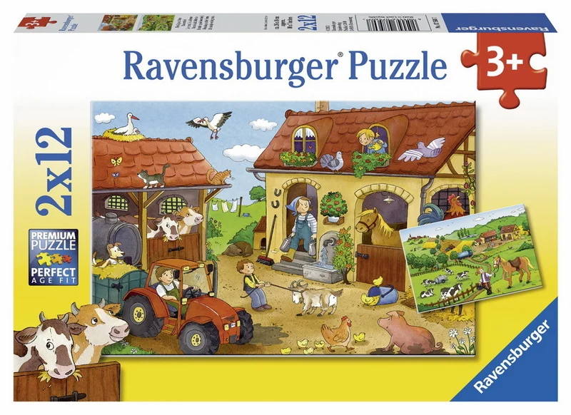 Ravensburger Working On The Farm 2x12 Piece