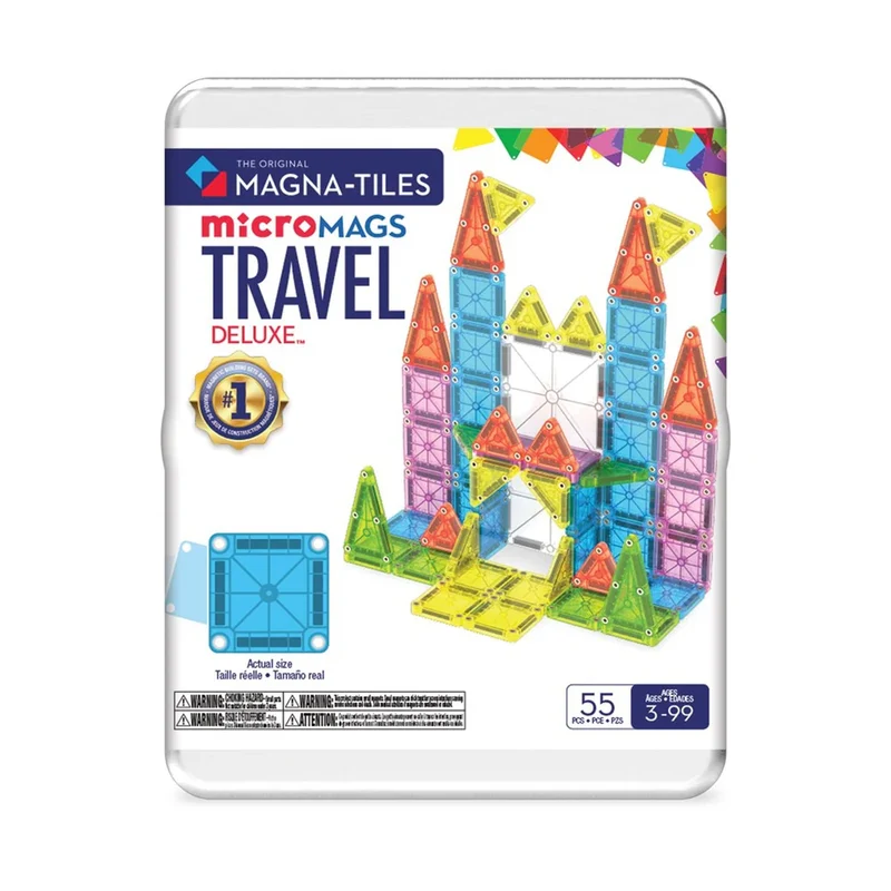 Magna-Tiles microMAGS Travel Set Deluxe - 55 Piece