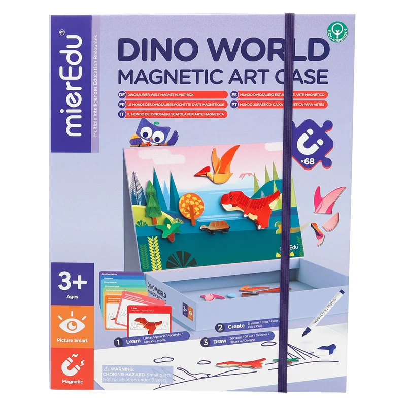 MierEdu Magnetic Art Case Dino World