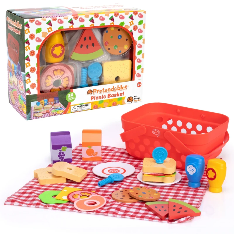Fat Brain Toys Pretendables Picnic Basket Set