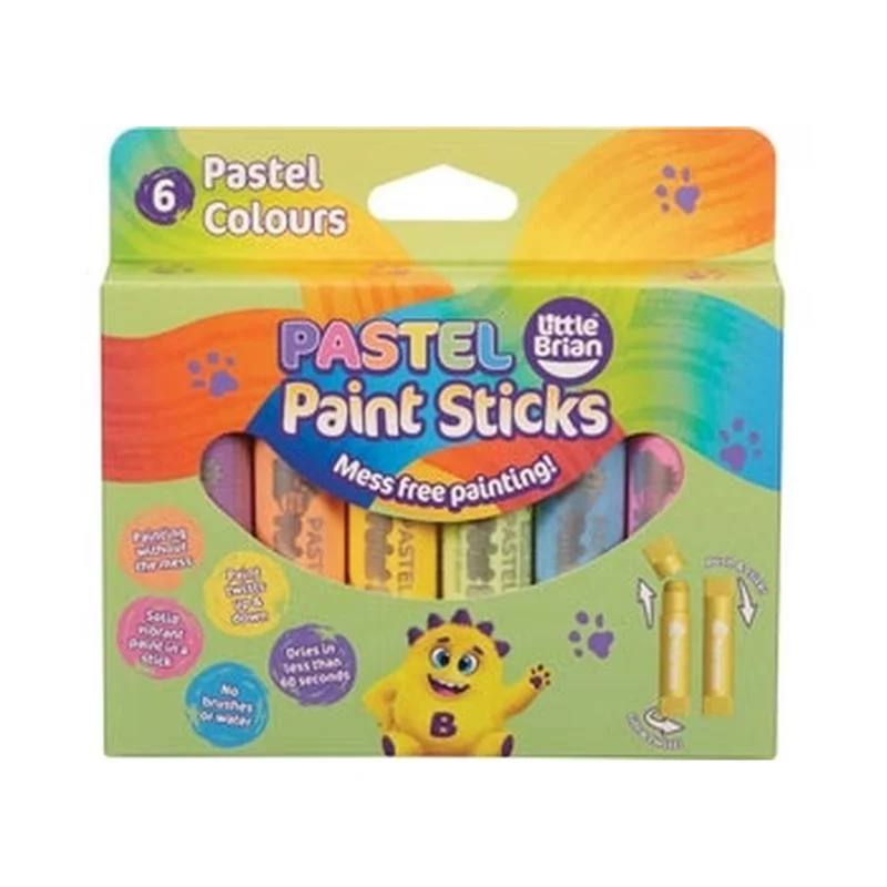Little Brian Paint Sticks 6 Pack - Pastel