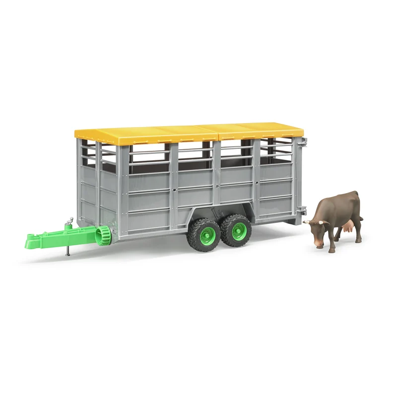 Bruder Livestock Trailer With Cow