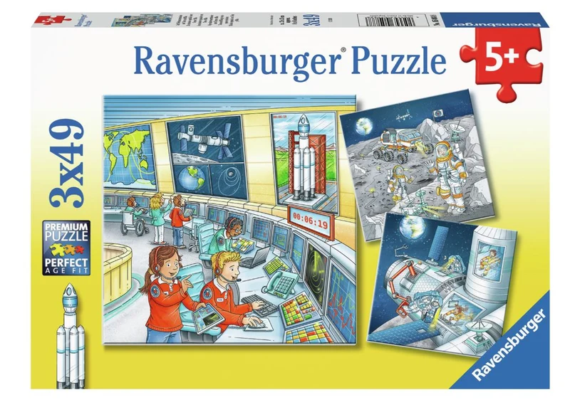 Ravensburger Tom & Mia Go On A Space Mission 3X49 Piece