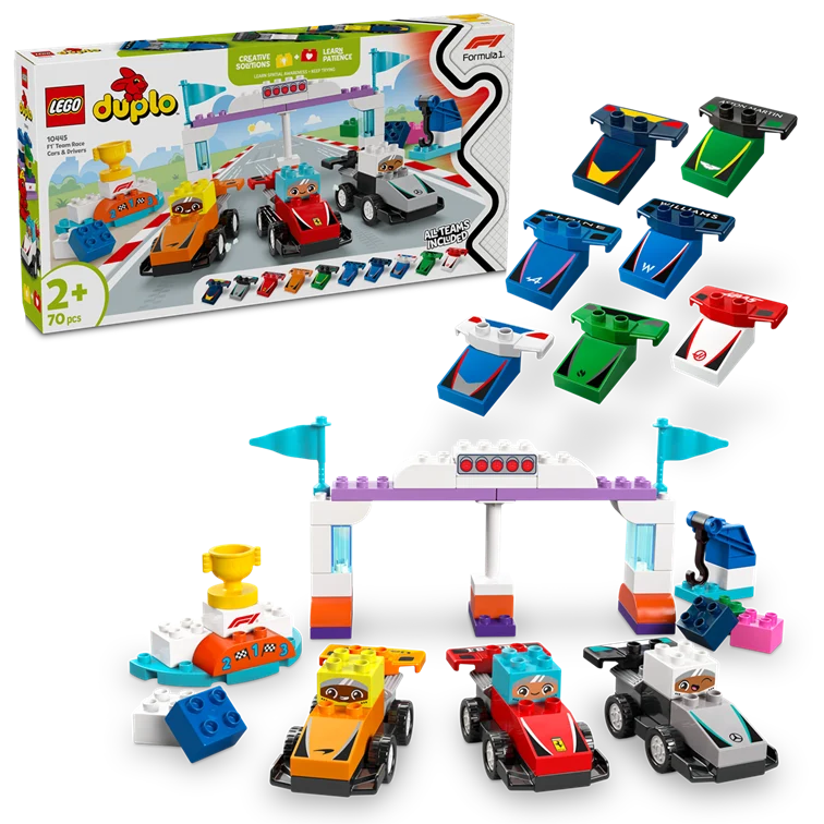 LEGO F1 Team Race Cars & Drivers