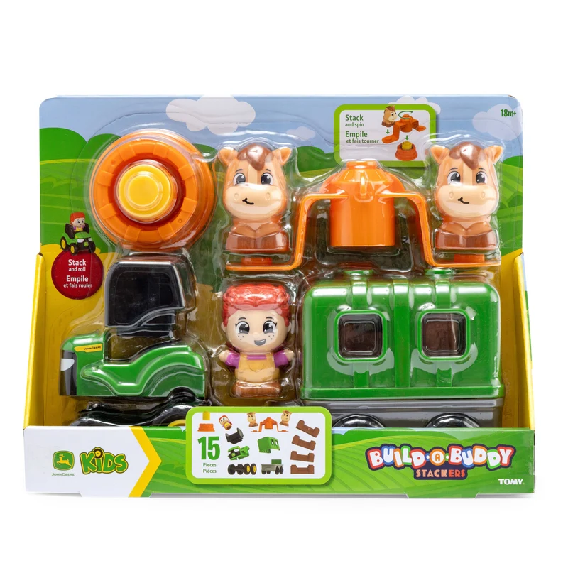 John Deere Build-A-Buddy Stackers 15 Piece Set - Horse