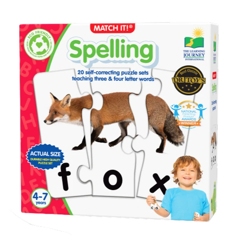 The Learning Journey Match It! Spelling Puzzle