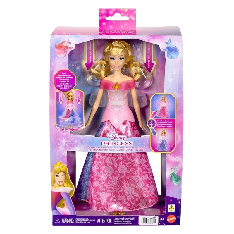 Disney Princess Sleeping Beauty Fashion Doll Pink to Blue Dress - Aurora