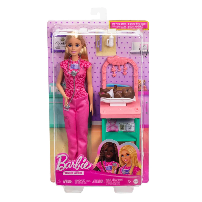 Barbie You Can Be Anything Career Doll Playset - Baby Doctor Blonde