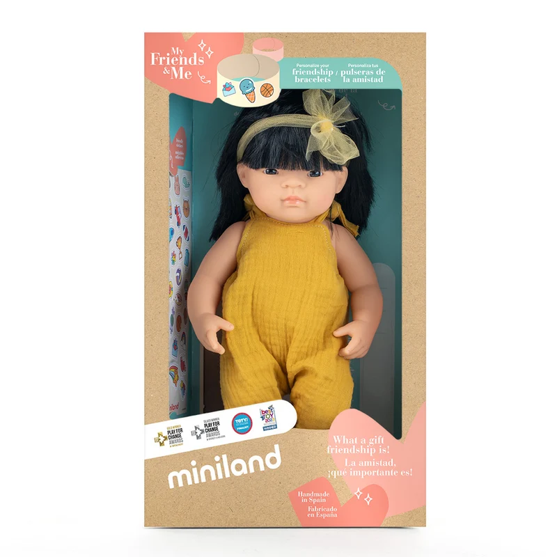 Miniland My Friends & Me 38cm Baby Doll - Asian Girl