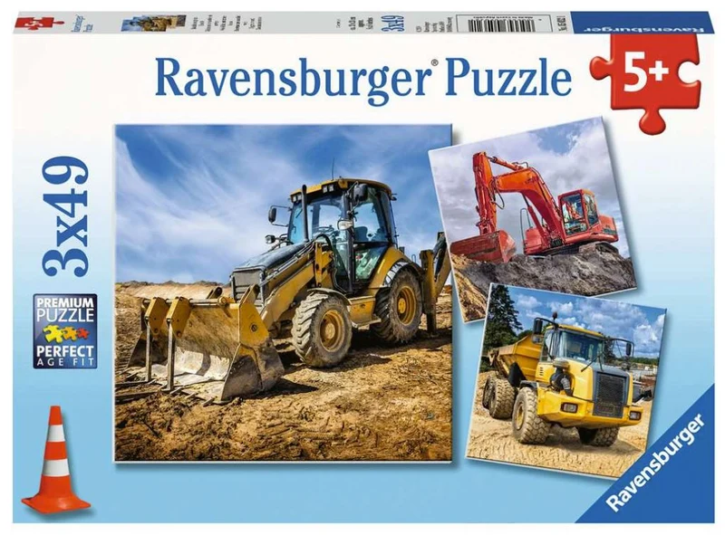 Ravensburger Digger At Work! 3x49 Piece