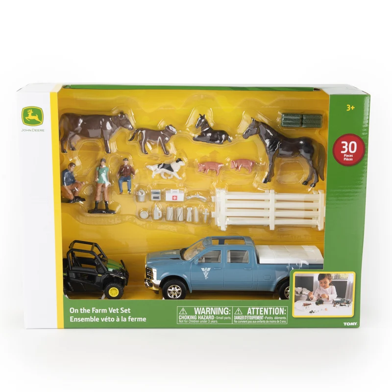 John Deere 1:32 On the Farm Playset - Vet Set