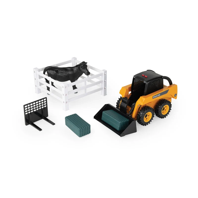 John Deere 1:16 Big Farm Skid Steer Farm Set