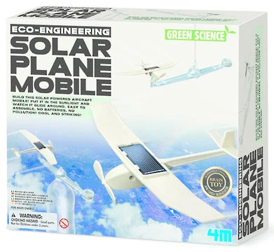 4M Green Science Eco-Engineering Solar Plane Mobile