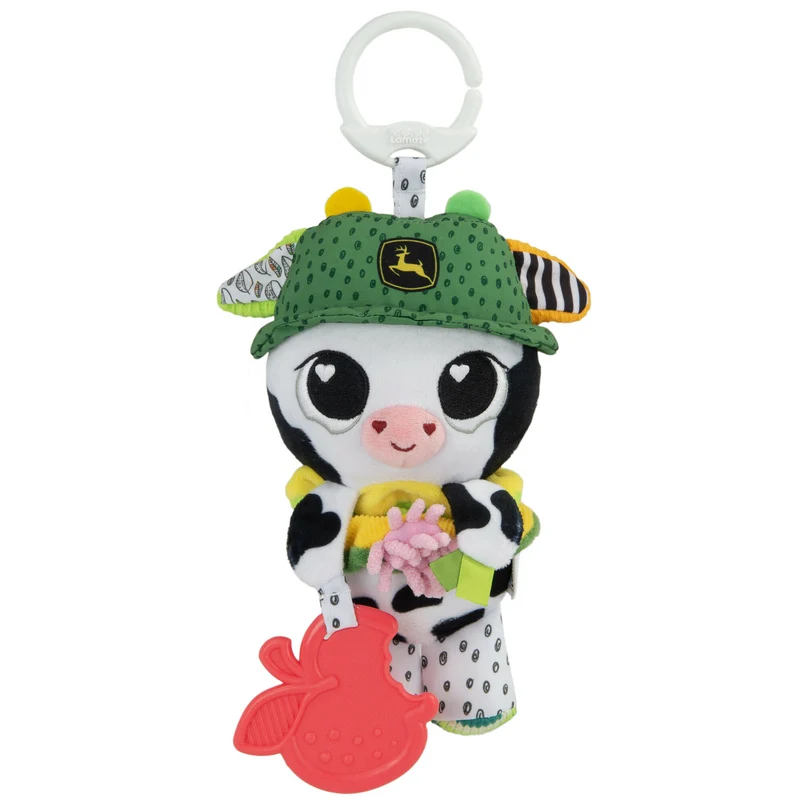 John Deere Bella The Cow Clip & Go Plush