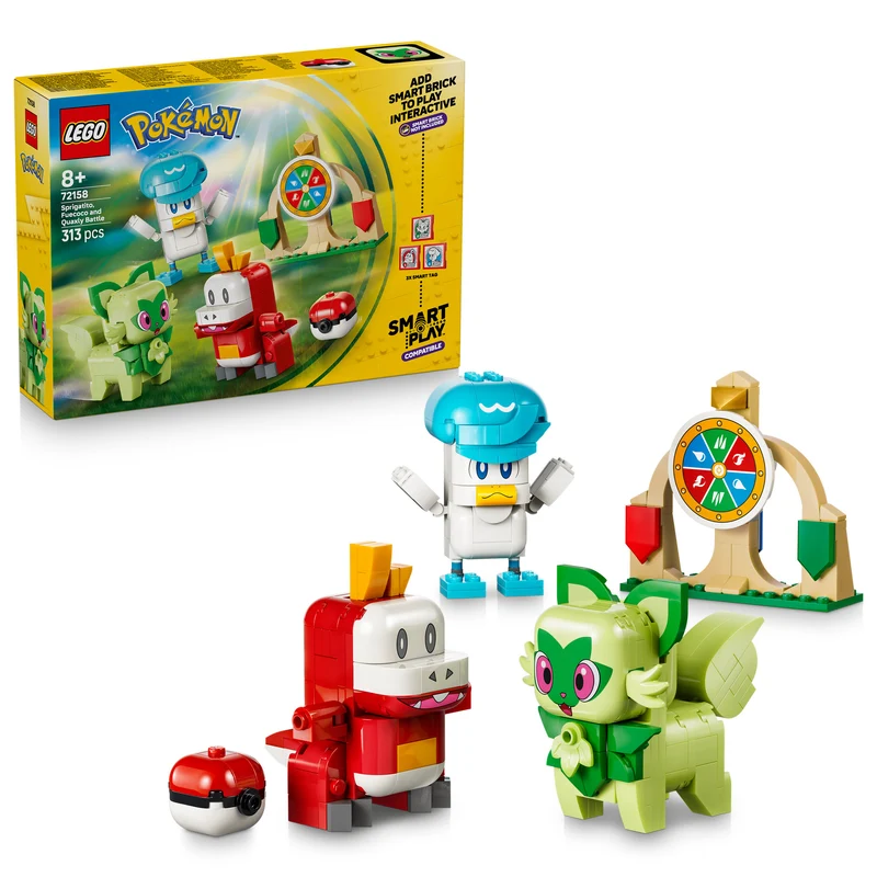 LEGO 72158 Pokémon SMART Play: Sprigatito, Fuecoco and Quaxly Battle