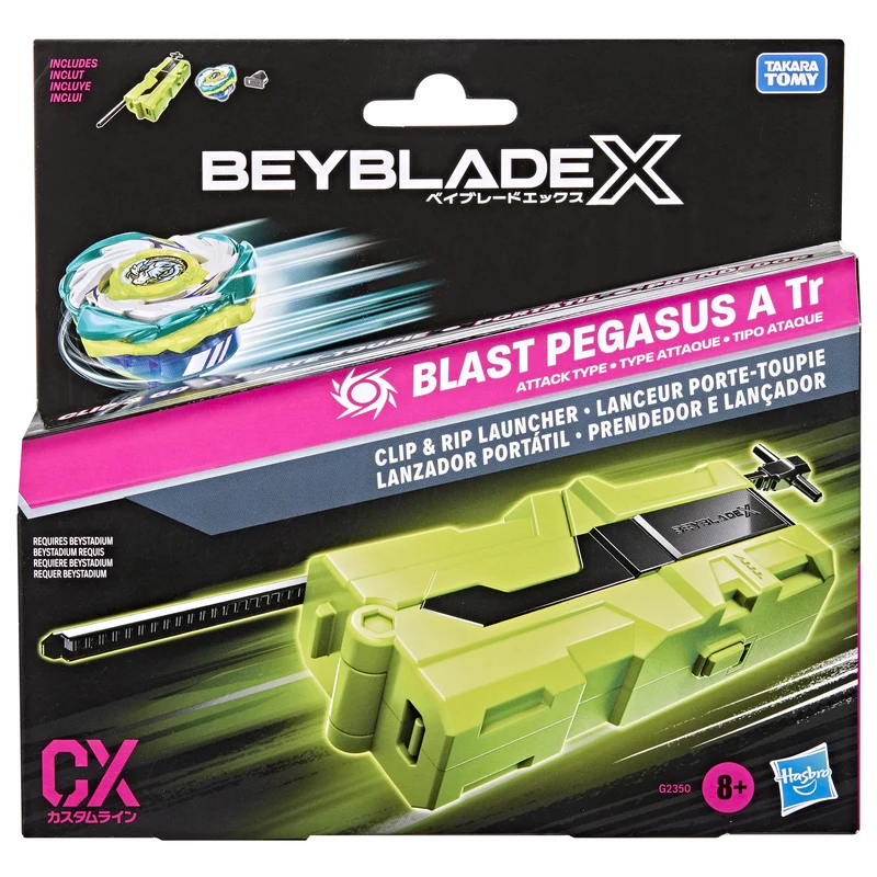 Beyblade X Clip & Rip Launchers -Blast Pegasus