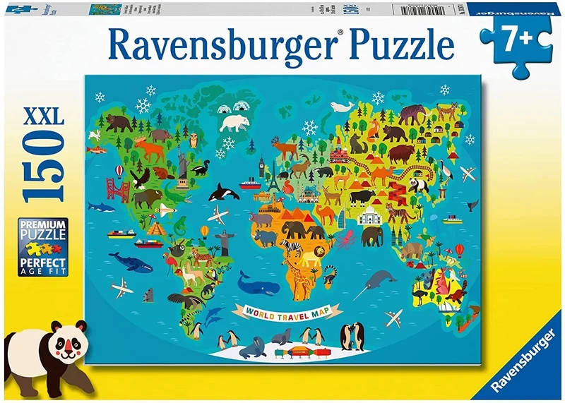 Ravensburger Animal World Map 150 Piece