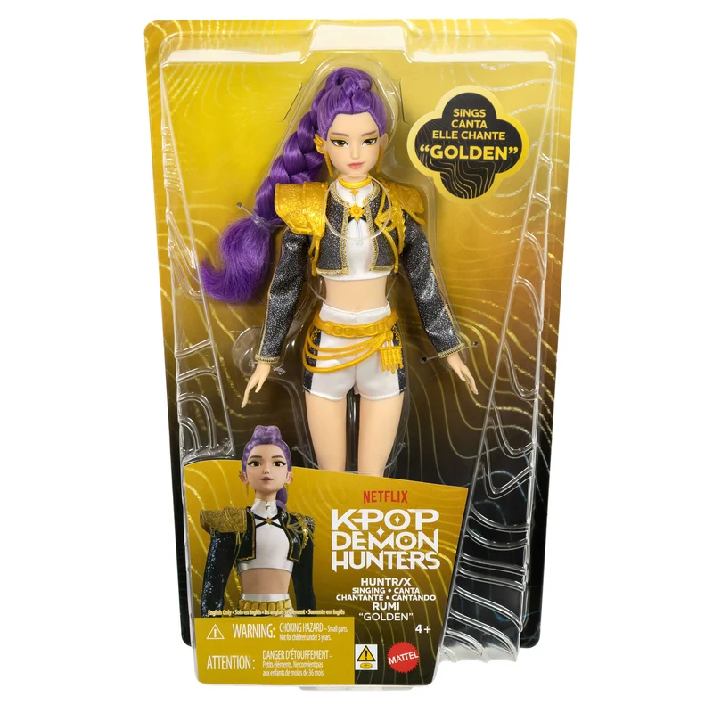 KPop Demon Hunters HUNTR/X Singing Golden Doll - Rumi