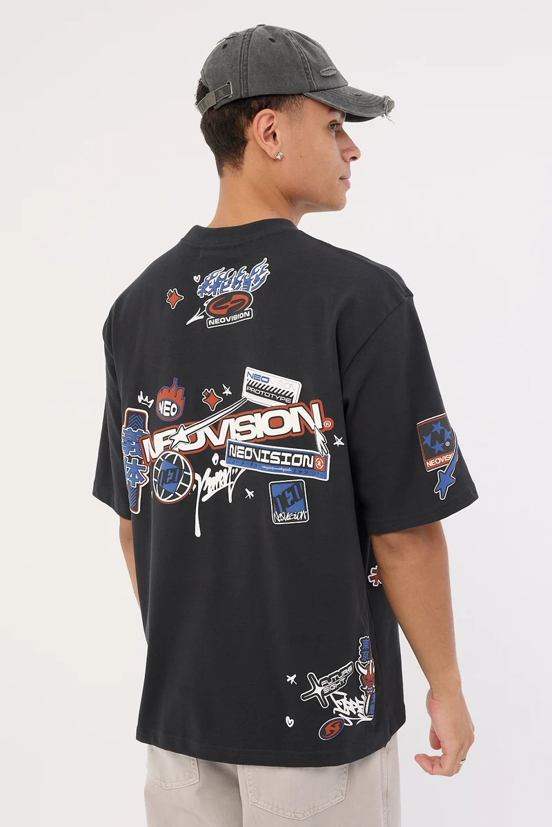 Neovision Rebellion Street Super Heavy Tee Night Black