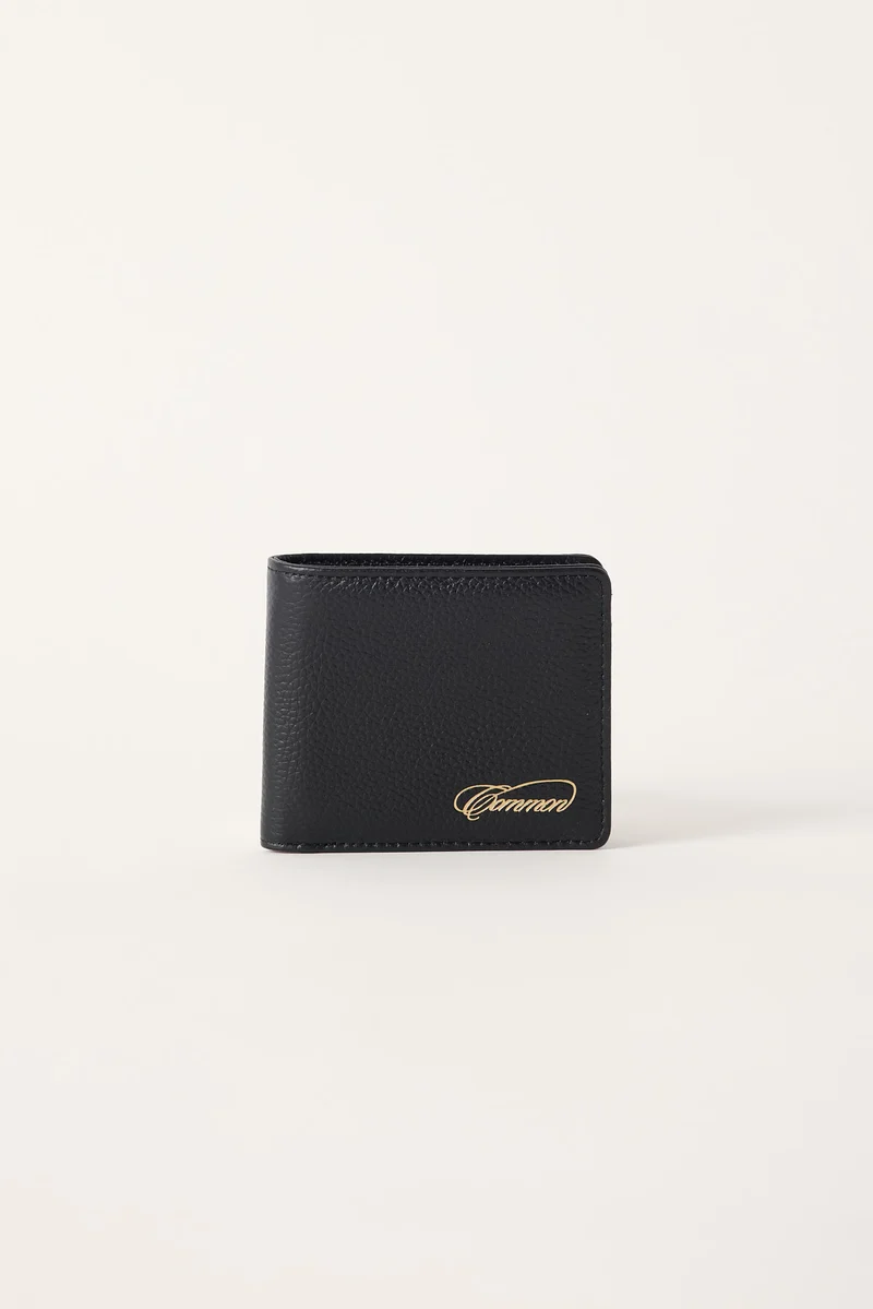 Common Need Repose Leather Wallet Pebble Black