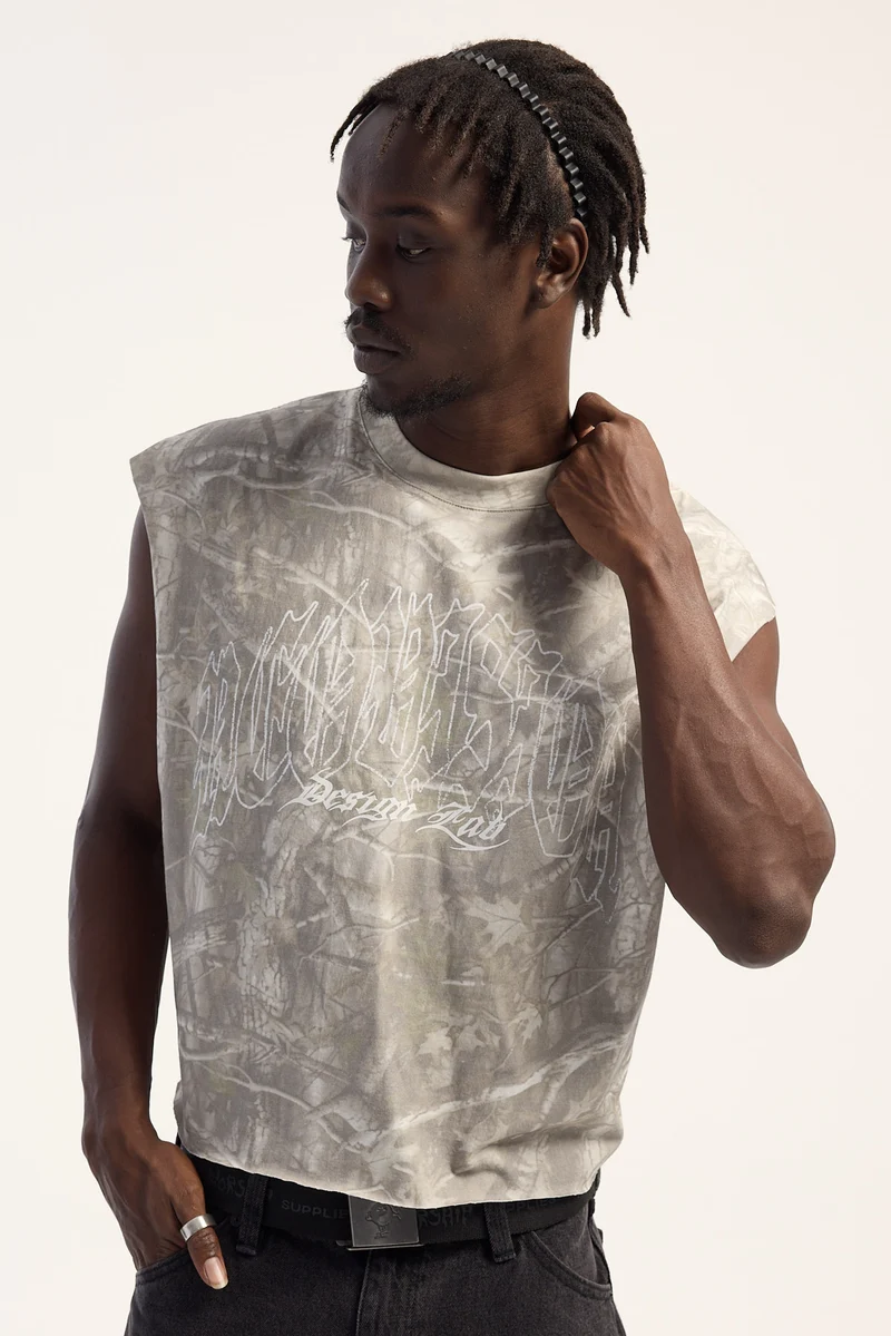 Neovision Overgrowth Cropped Muscle Tank Camo