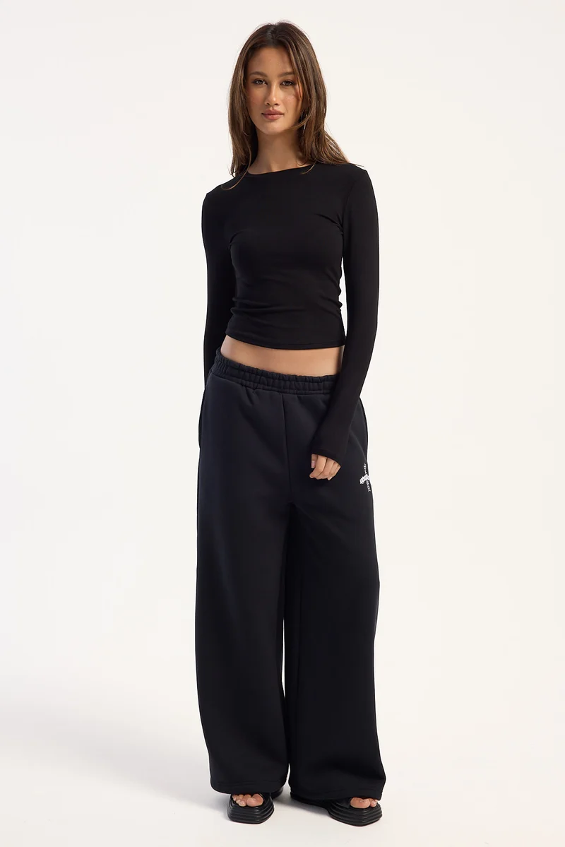 Neovision Smoked Straight Leg Trackpant Black