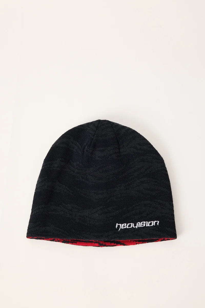 Neovision Scar Reversible Skull Cap Beanie Black/Red