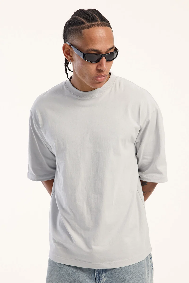 Open Archive Organic Boxy Tee Ice Grey
