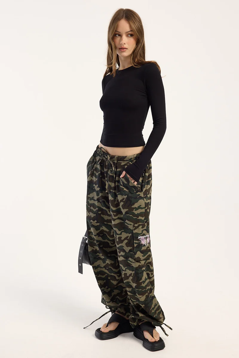 Neovision Camo Override Wide Leg Cargo Pant Camo