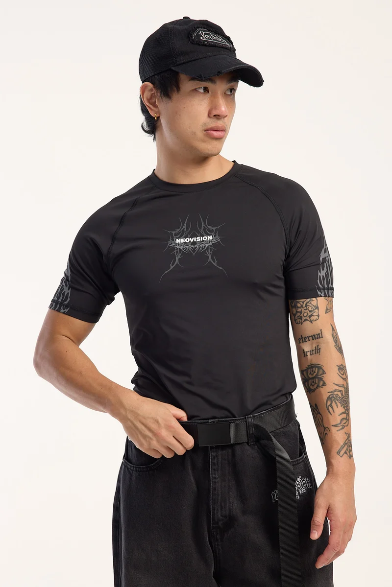 Neovision Tension Slim Compression Tee Black