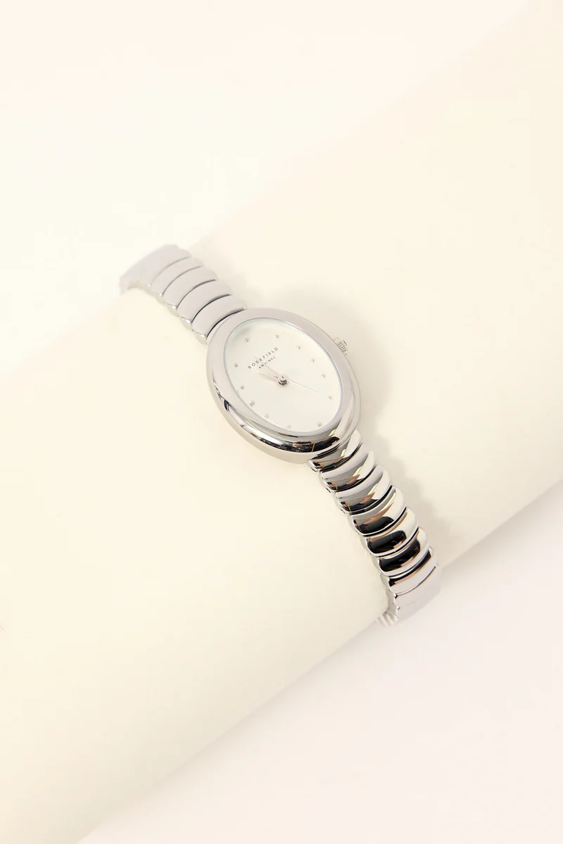 Rosefield Ovale White Matte SS Silver Silver