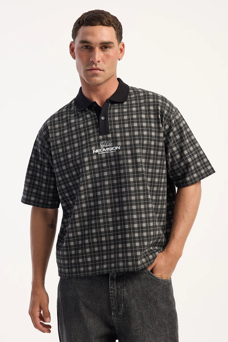 Neovision Index Boxy Cropped Polo Asphalt