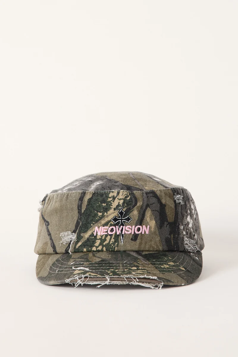 Neovision Mortal Camo Distressed Cadet Cap Camo