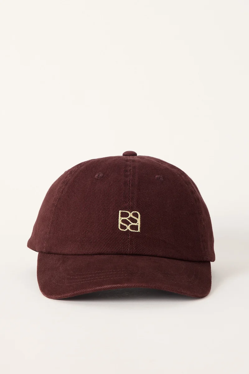 Perfect Stranger Monogram Cap Plum