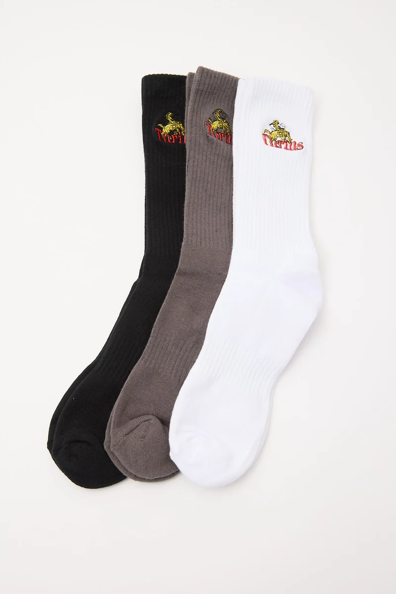 Thrills On the Range 3 Pack Sock Black/White/Tarmac