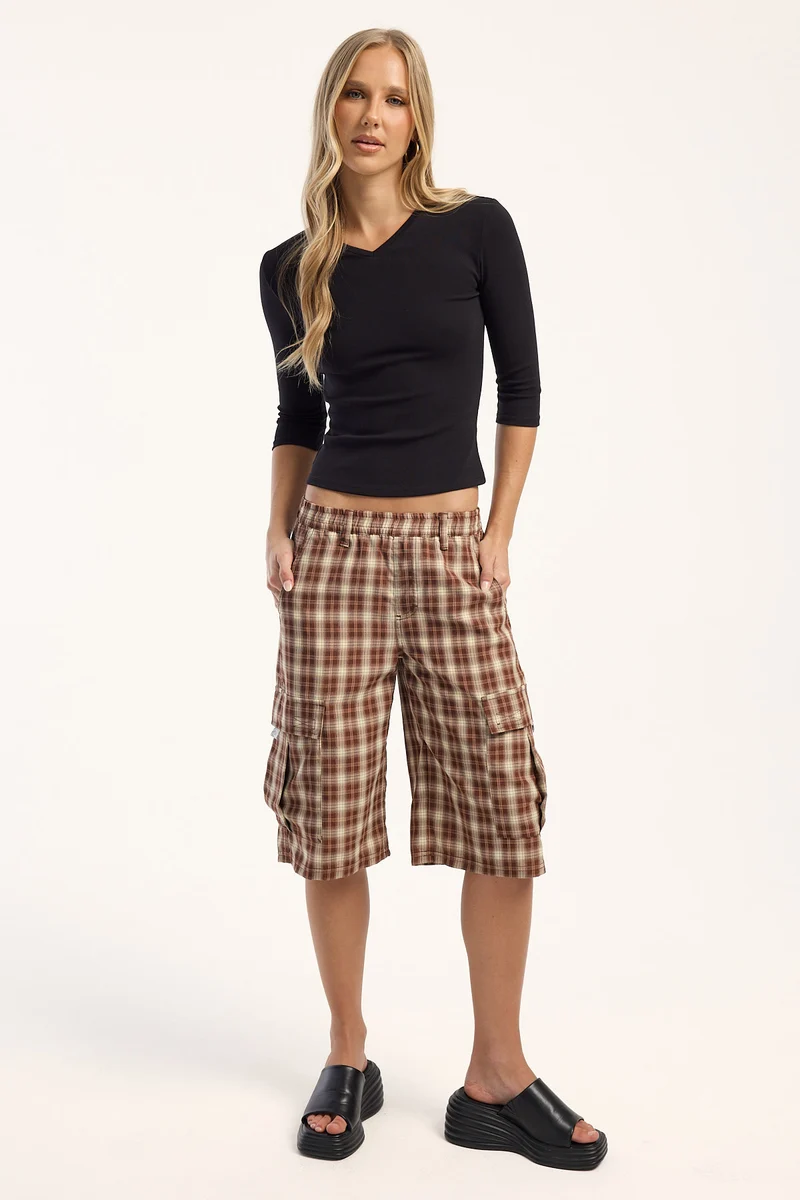 Rusty MS Screw Elastic Cargo Short Java