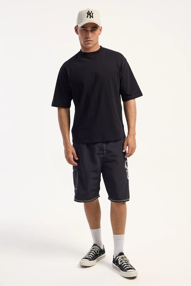 Rusty Scribbla Elastic Boardshort Black