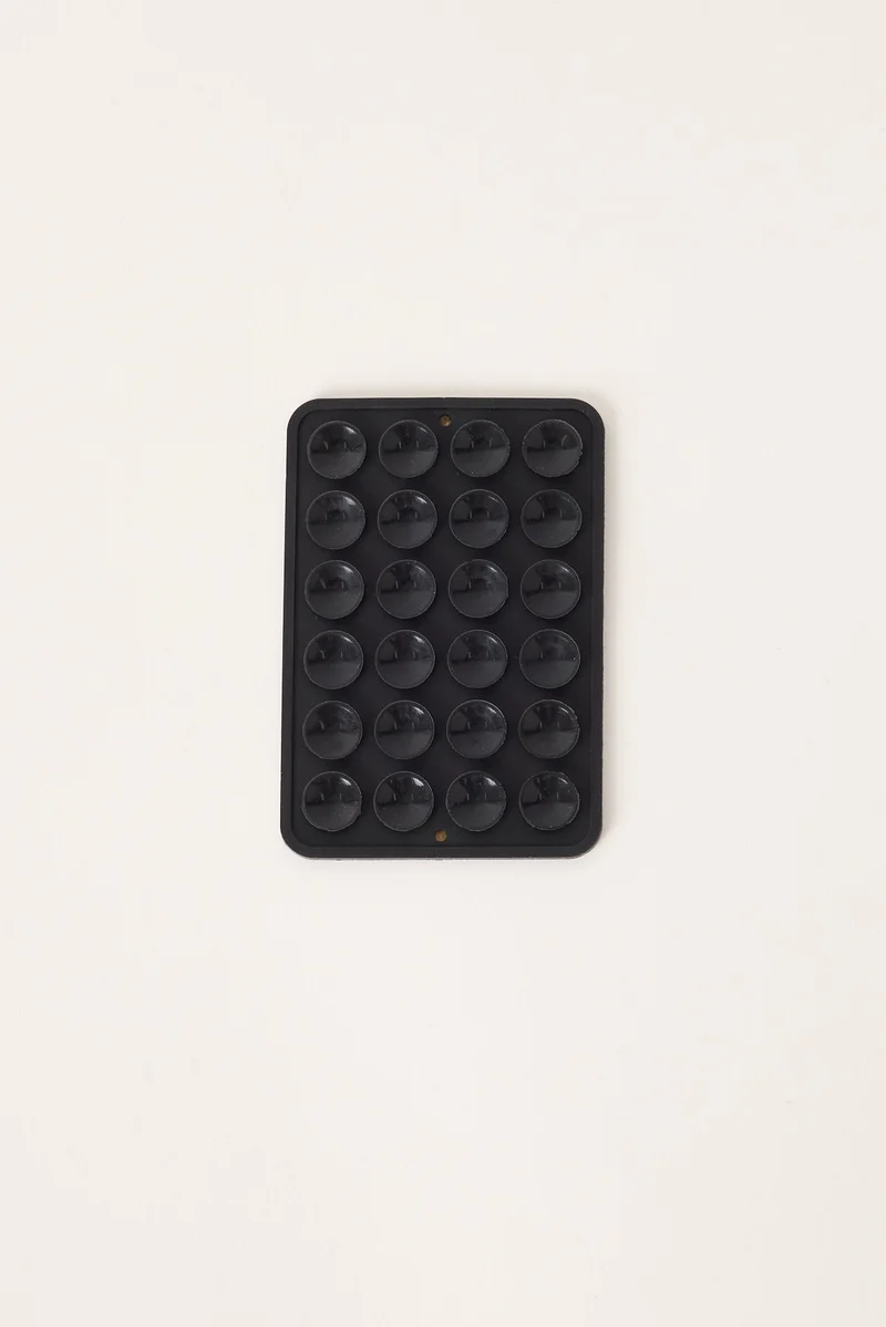 Token Suction Phone Sticker Black