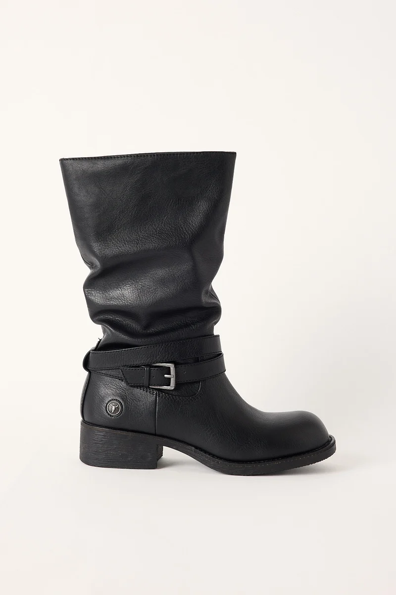 Windsor Smith Womens Welcome Boot Black PU