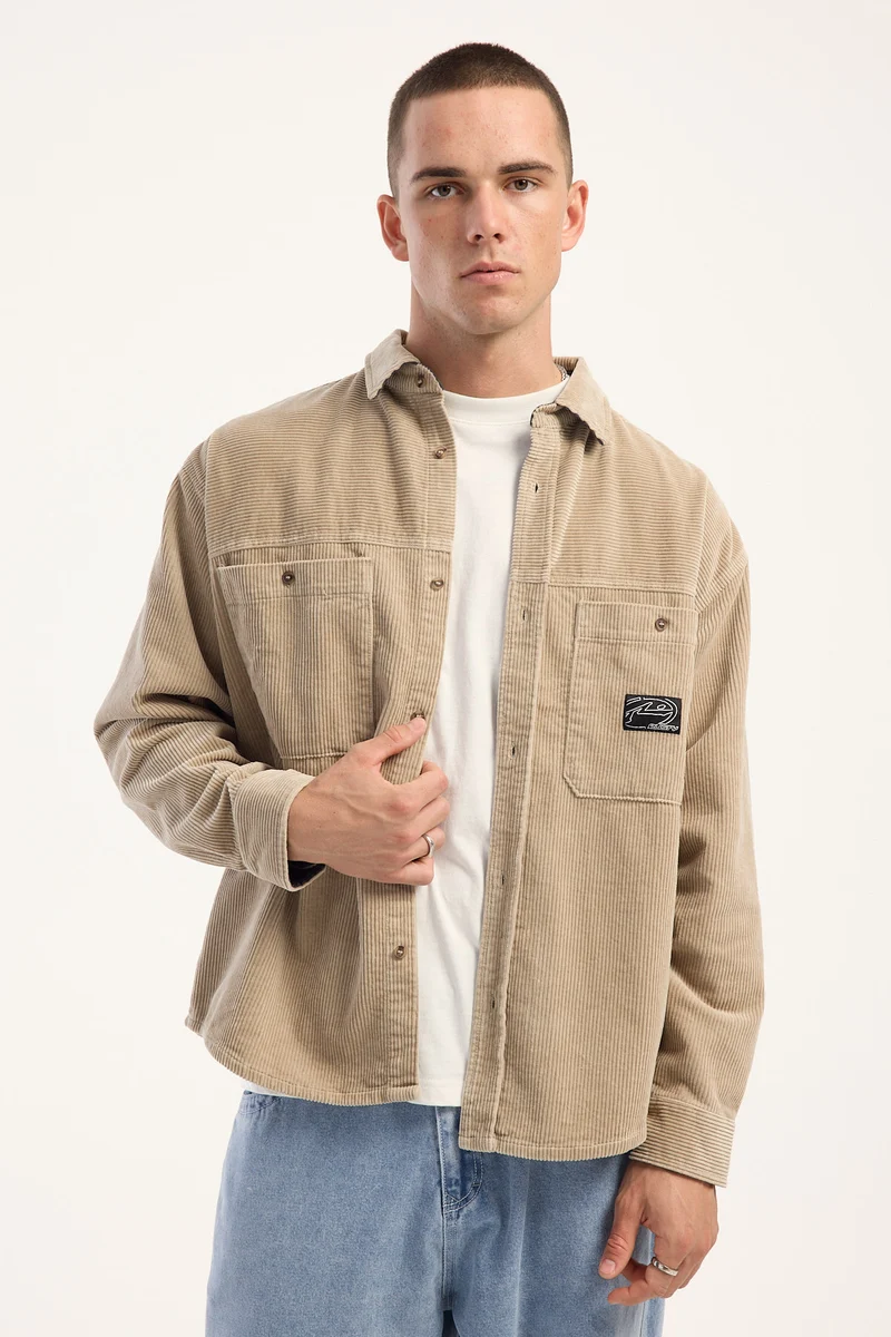 Rusty Cobra Cord Overshirt Light Fennel