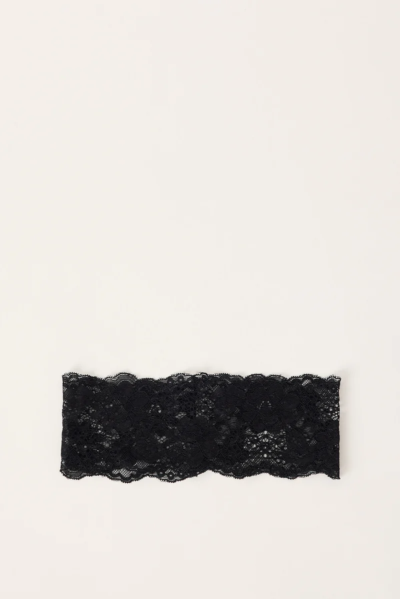 Token Ebony Lace Headband Black