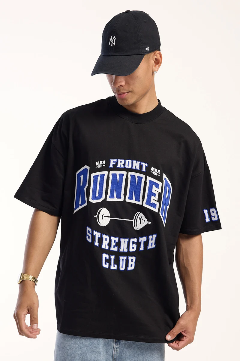 Front Runner Strength Tee Sapphire Black